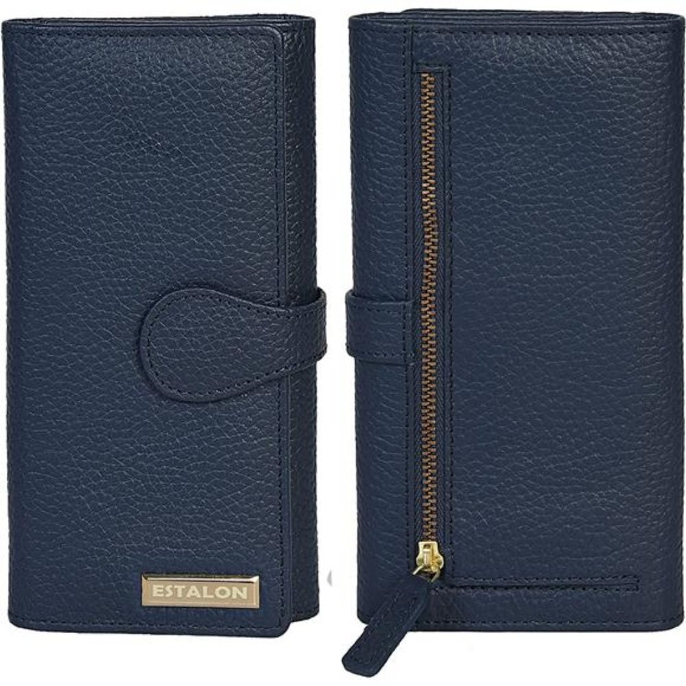 Rfid Blocking Leather Wallet For Women Credit Card Slots